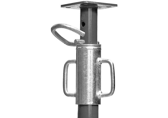 Adjustable steel support